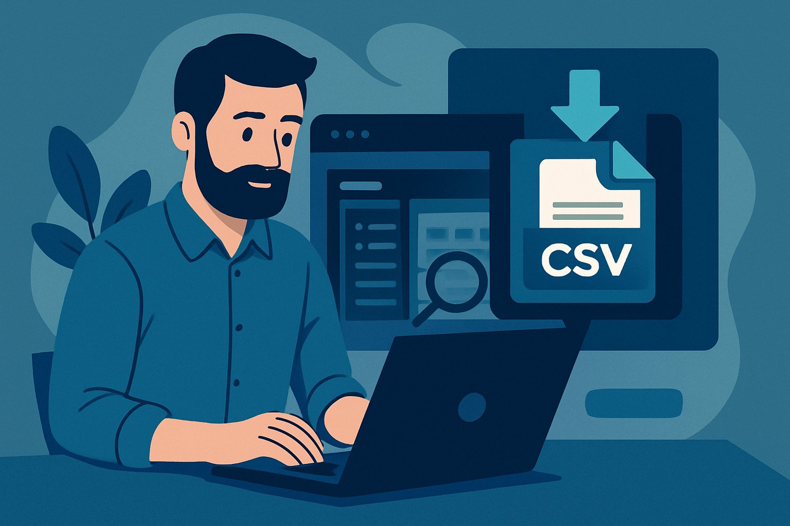 Localiser l'export CSV des données dans SalesTrack CRM